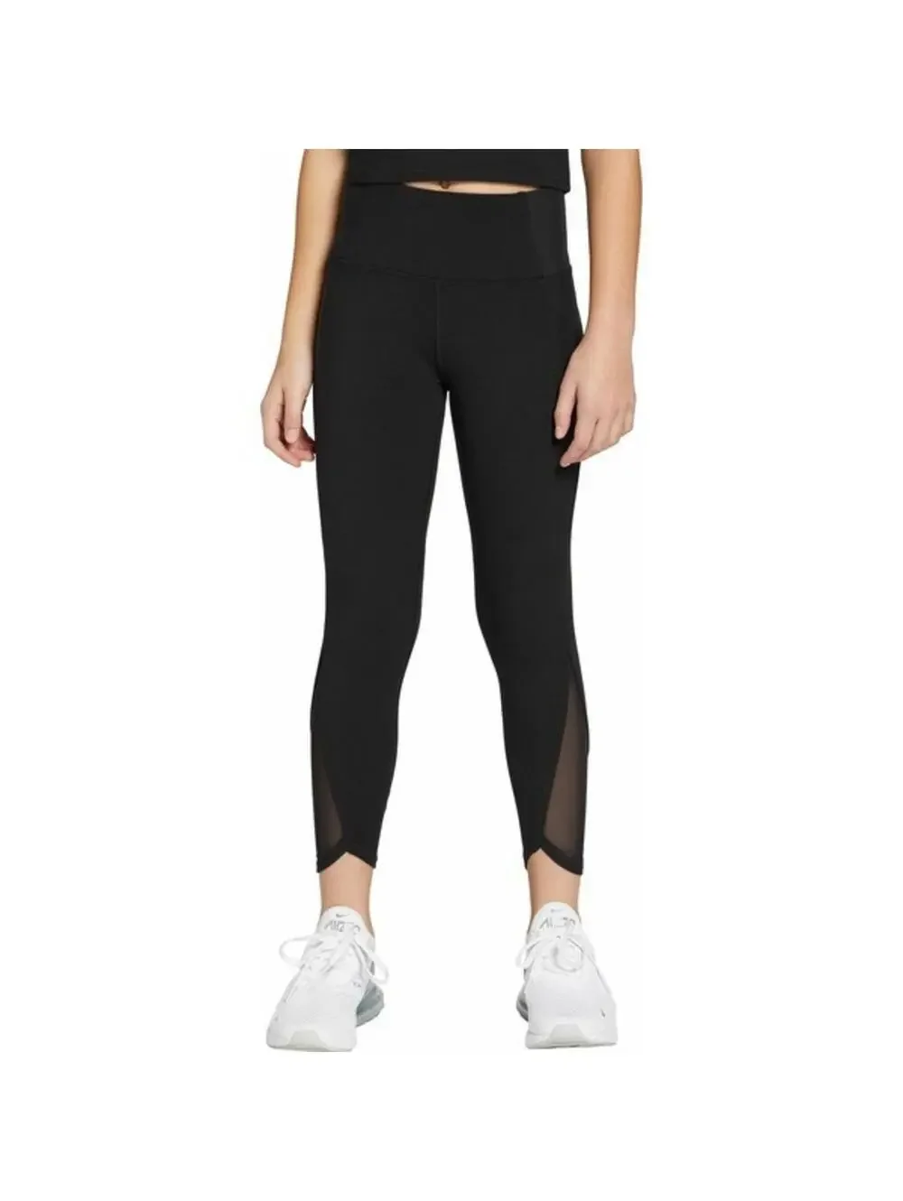 (C75) DICK'S Sporting Goods Girls' Medium Momentum Mesh Leggings Black NWT